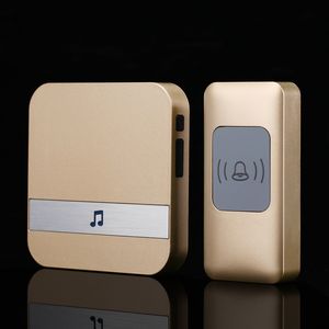 防水无线遥控电子电池门铃楼宇对讲设备门铃无线家用不用电池一拖