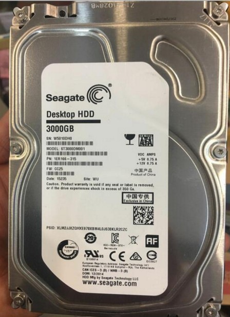 【五仓发货】seagate/希捷 st3000dm008 3tb台式机械硬盘3t监控 已售