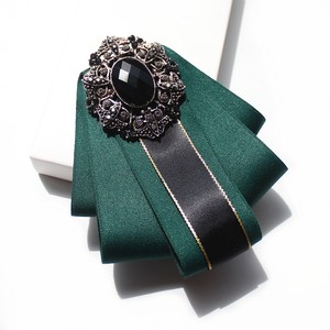 新款镶钻多层男士 span class=h>领花 /span>多色可选商务正装西装