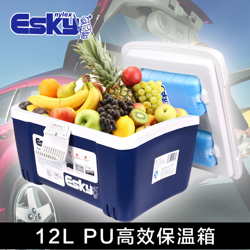 ESKY12L便携式母乳冷藏保温箱手提冰包食物保鲜箱 pu发泡保温冰桶