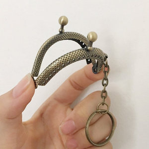 4cm半圆合金铰 钥匙圈 玩具针孔小尺寸口金 迷你口金  span class=h>