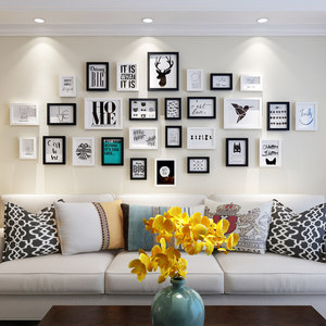 照片墙装饰相框墙简约现代客厅创意个性挂墙欧式 span class=h>相片墙