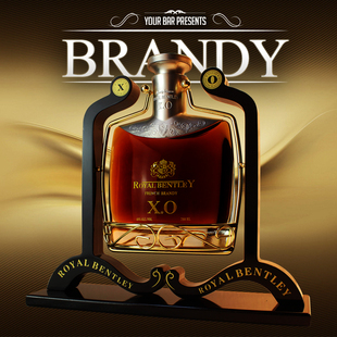 法国进口 洋酒xo 皇家宾利xo 洋酒 干邑白兰地葡萄蒸馏酒 礼品酒