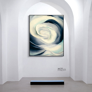 欧姬芙《云影》 span class=h>系列 /span> 抽象艺术壁画办公室 span