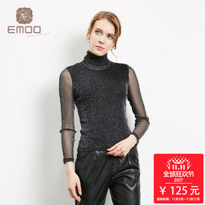 Emoo杨门女装2017秋季新品花色时尚修身半身