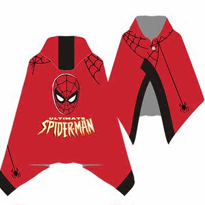蜘蛛侠斗篷 span class=h>外套 /span>美国队长游戏周边加绒衣服秋冬