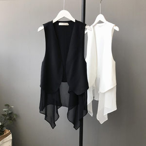 【女式马甲夏季薄款中长款外搭价格】最新女式