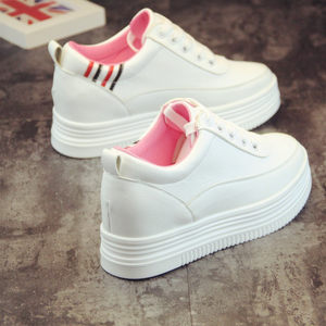 【热风松糕鞋女厚底小白鞋图片】热风松糕鞋女