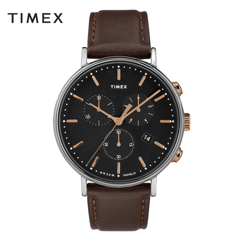 TIMEX/天美时时尚休闲皮带手表简约经典夜光石英DW男表TW2T11500