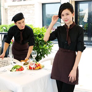 奶茶店咖啡厅秋冬装茶吧甜品店自助餐蛋糕店男女服务员长袖 span