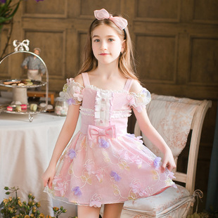糖果雨童装女童连衣裙2016春夏季新款中小儿童宝宝礼服公主裙子