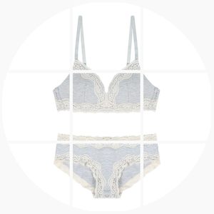 内衣狂世家洛丽塔蕾丝边内衣棉质舒适无钢圈薄