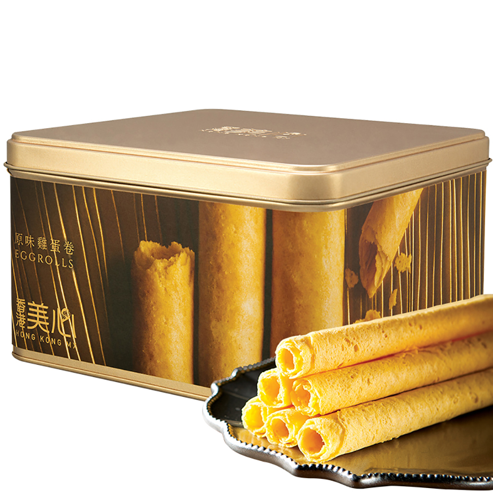 香港美心鸡蛋卷原味蛋卷meixin香港进口铁罐礼盒装448g休闲零食
