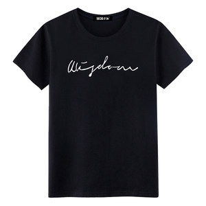 白色短袖 span class=h>t恤 /span>男简约简单男装夏装2019新款纯棉