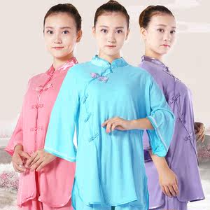 【中老年太极拳服装图片】中老年太极拳服装图