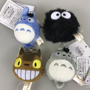 宫崎骏龙猫周边黑炭黑球煤球灰尘精灵龙猫夹子包零钱包挂件公仔