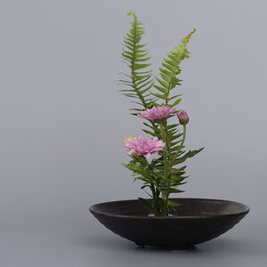 剑山插花日式花器图片