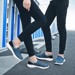 飞线运动鞋男编织网面休闲轻便新款简单简约两用两穿可踩后跟拖鞋