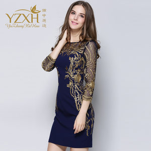 欧洲站2018新款唯品会夏装女士连衣裙