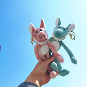 长腿小猪呲牙毛绒 span class=h>挂件 /span>小公仔玩偶 span class=h