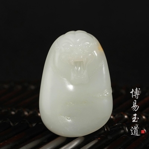  span class=h>博易 /span>玉道 和田玉挂件 瑞兽