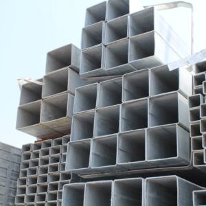全国现货销售80mm*80mm镀锌方管白铁管矩形管矩管方通直条管角铁