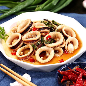 麻辣鱿鱼圈图片