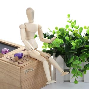 素描可动小人手模型玩偶比例缩小画画用灵活小人偶8寸木头人摆件