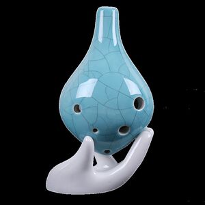 陶笛时之笛6孔中音c调六孔ac学生入门长嘴熏烧陶埙乐器初学者