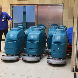 水产市场全自动吸水机电动洗地机大型超市车间地板 span class=h>油污