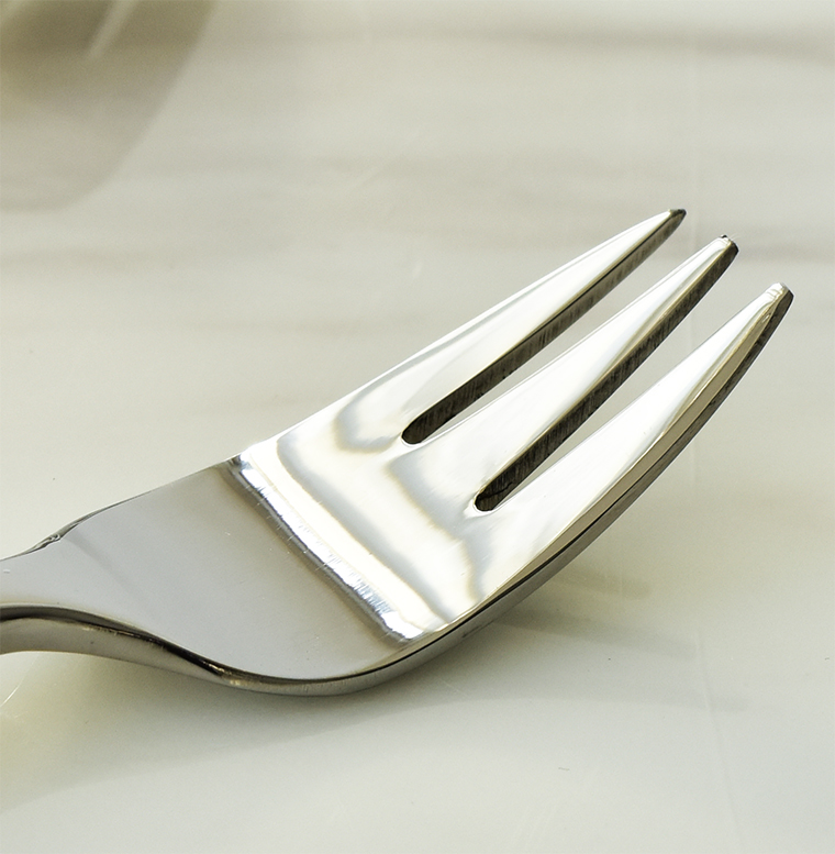 妙home 创意不锈钢三齿叉水果叉 儿童小叉子 锻造不锈钢手感厚重