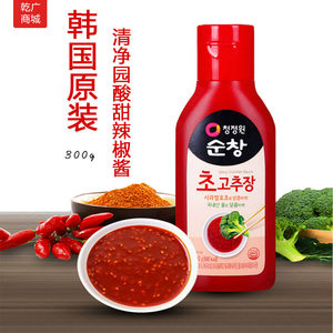 韩国进口清净园淳昌酸甜辣椒酱300g韩式石锅拌饭糖醋辣酱烤肉蘸酱