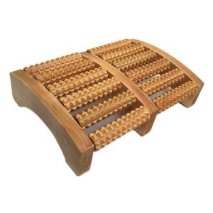 穴位人足穴脚踏脚足部脚滚轮式位按实木板按摩器轮脚底摸按摩脚步