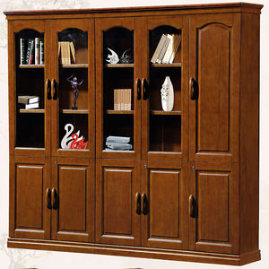 橡木二门书柜图片