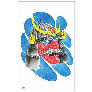 彩色鬼武士 span class=h>纹身贴 /span> 男女防水 span class=h>纹身