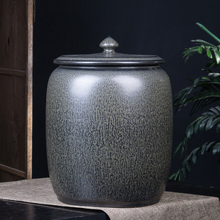 景德镇陶瓷米缸茶叶缸酒坛水缸油缸15斤20斤30斤50斤 防潮储物罐