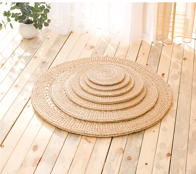 草编蒲团榻榻米坐垫汗蒸房瑜伽垫草垫子蒲草杯垫圆形蒲垫蒲草蒲团