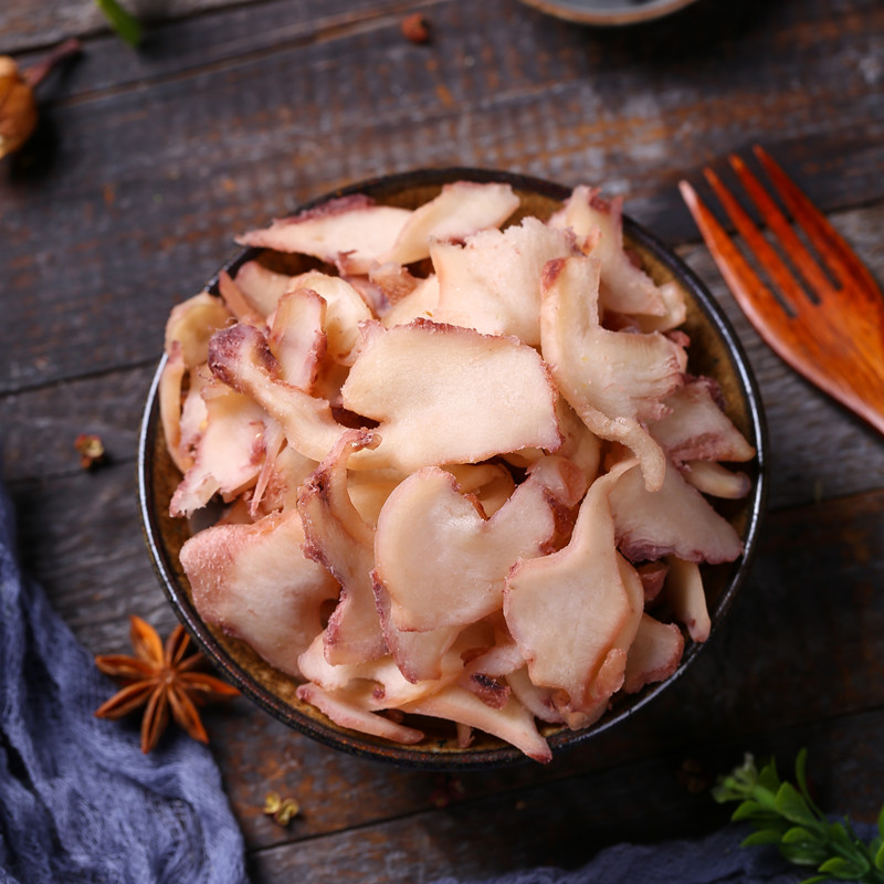 鱿鱼足碎碳烤章鱼足片500g包邮休闲零食海鲜小吃即食鱿鱼条丝仔片