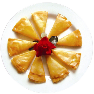 阿诺油炸速冻榴莲角半成品广式茶点甜品三角榴莲酥榴莲饼12个/包