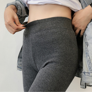 灰色秋裤外穿图片