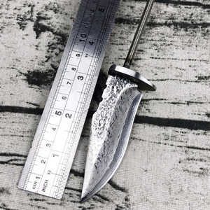 大马士革钢刀胚刀具 花纹钢茶刀刀坯刀条半成