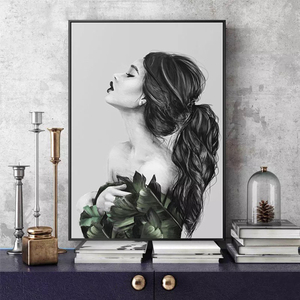 人物装饰画玄关图片