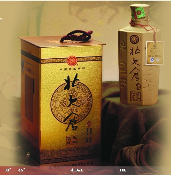 北大仓白酒 柔和五年 浓香型45度450毫升 黑龙江纯粮酿造