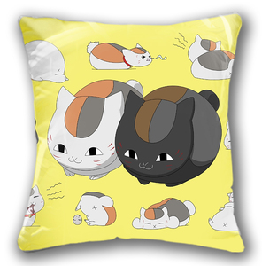 抱枕来图定制夏目友人帐猫咪老师贵志一斑动漫diy靠枕靠垫方枕头