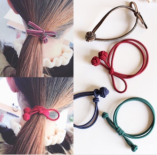 韩国发饰头绳饰品橡皮筋幸福结百搭蝴蝶结打结发绳日韩版发圈头饰