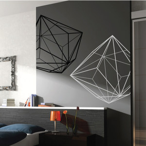 class=h>墙贴纸 /span>几何图形 三维空间b