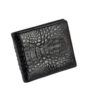 泰国鳄鱼皮头部钱包鳄鱼皮真品横款男士真皮二折短款钱包钱夹 ￥ 585.