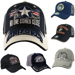 美国进口哈雷棒球帽空军 特种部队机车鸭舌帽 透气骷髅军帽个性