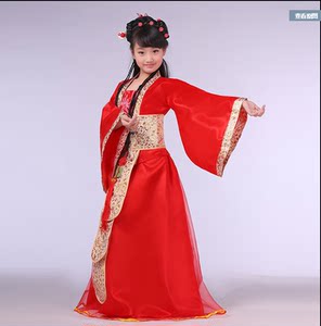 新品儿童古装 span class=h>汉服 /span>装女童小贵妃唐朝公主 span