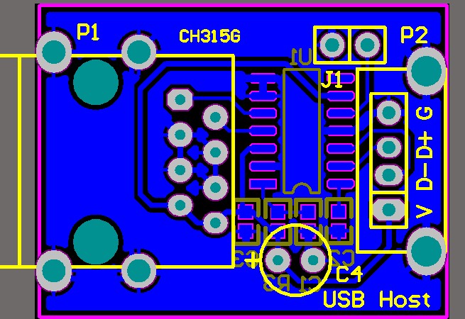 ch315g模块原理图pcb usb rj45 usb转rj45 usb 20口 usb